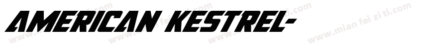 american kestrel字体转换